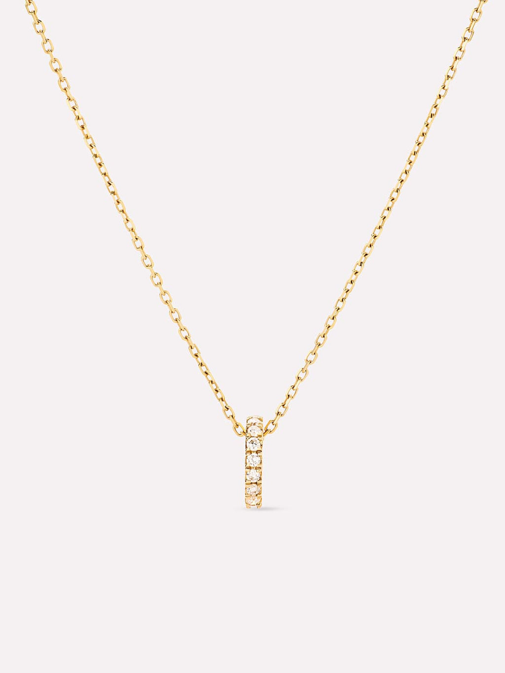 Solid Yellow Gold - Diamond Aurora Necklace
