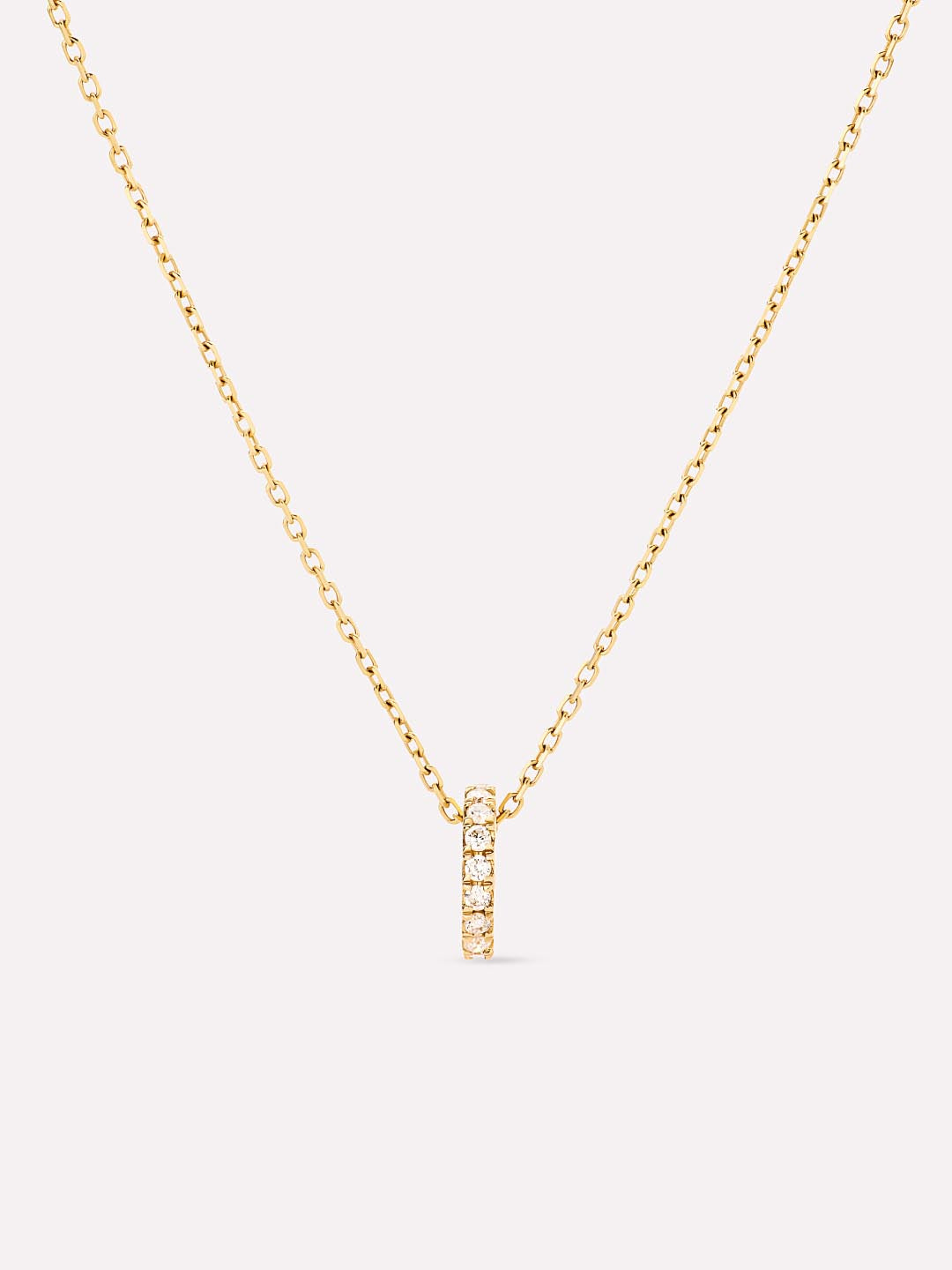 Solid Yellow Gold - Diamond Aurora Necklace
