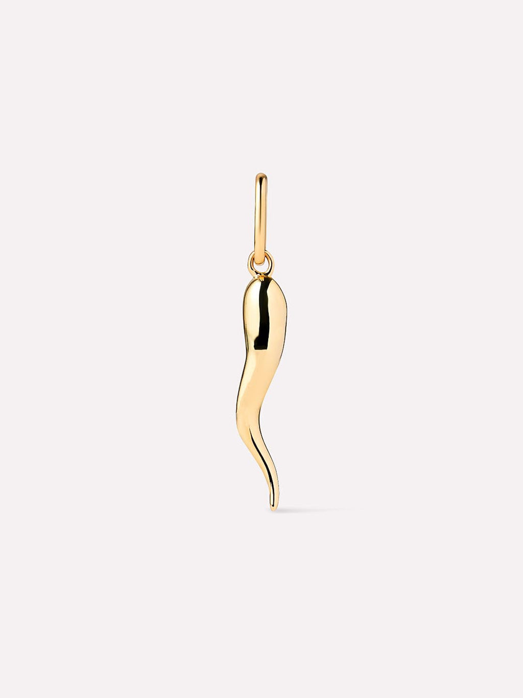 Solid Yellow Gold - Italian Horn Charm