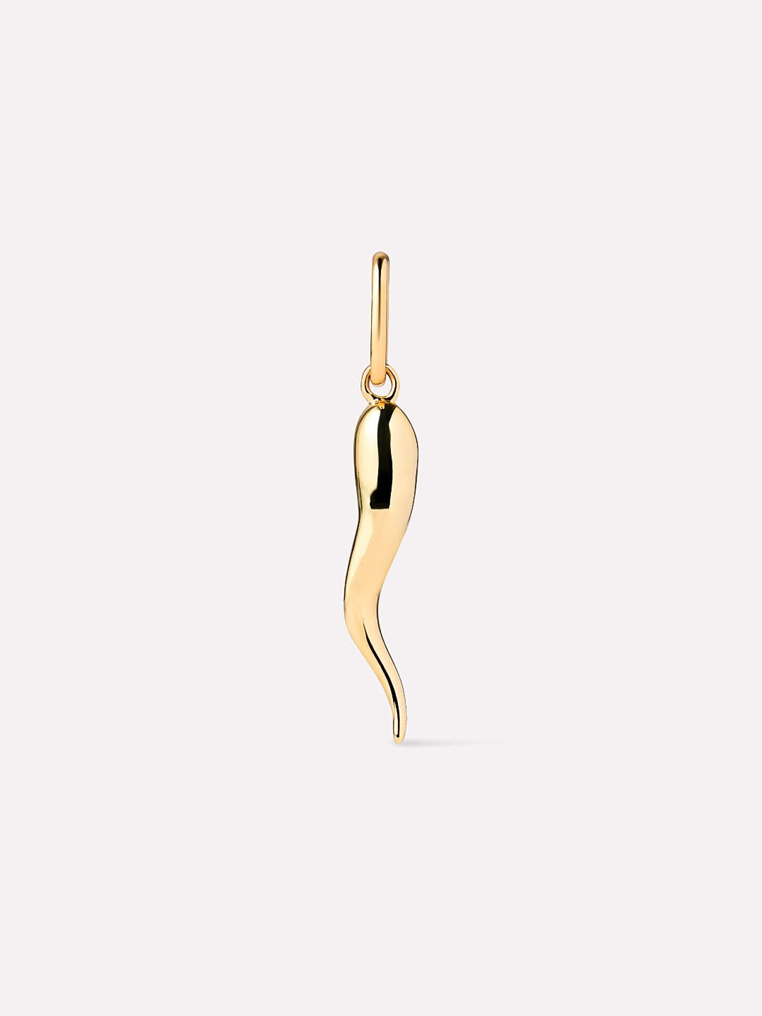 Solid Yellow Gold - Italian Horn Charm