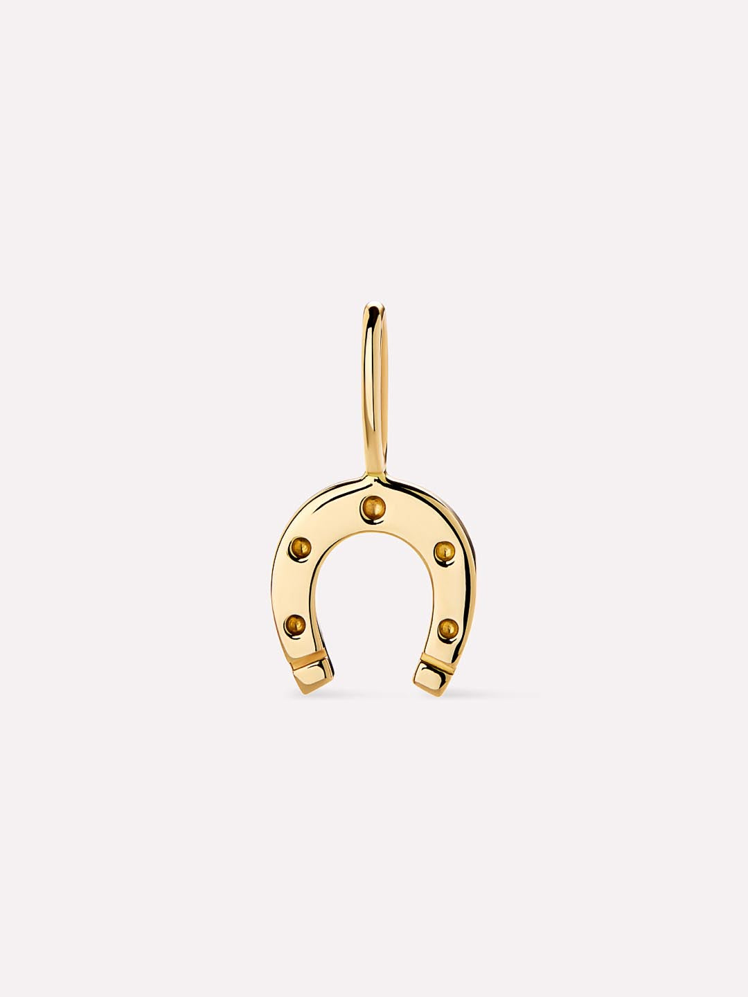 Gold Pendant - Gold Mini Horseshoe Charm