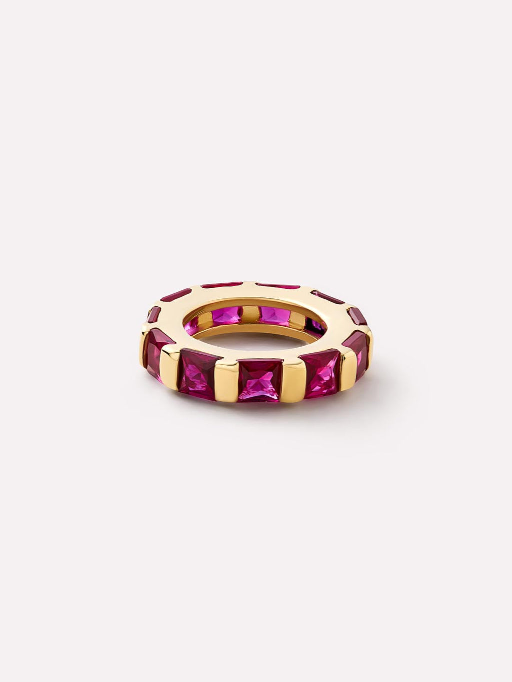 Solid Yellow Gold - Ruby Zeno Charm