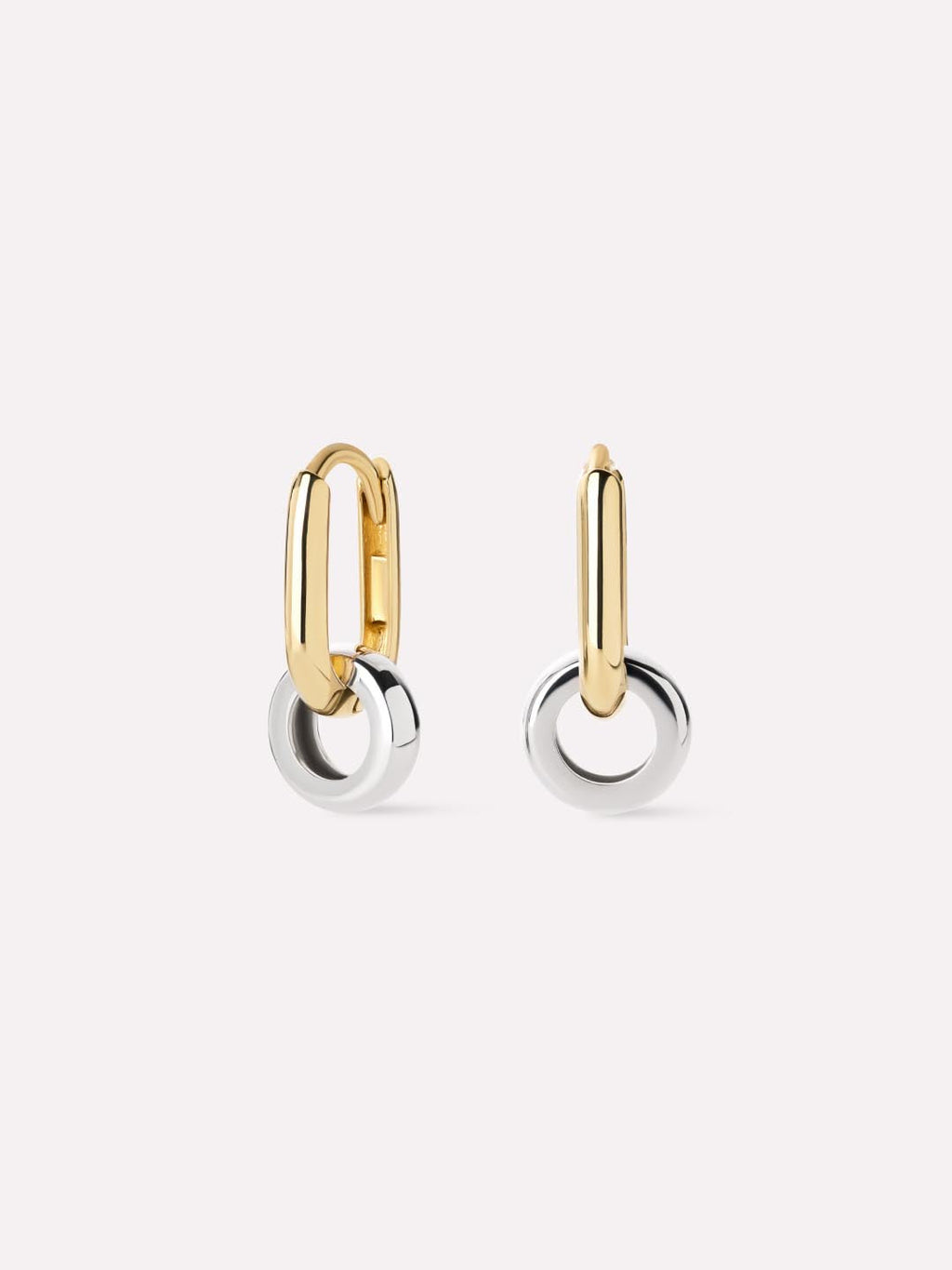 Solid Yellow Gold - Eclipse Hoop Set